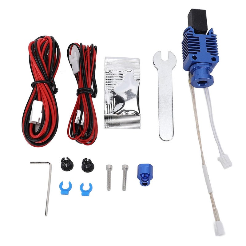 3D Printer Hot End Kit All Metal Integrated Hardened Steel 0.4mm Nozzle 1.75mm Filament 24V 60W Ceramic Heating Block Hotend For Ender 3 - Image 2
