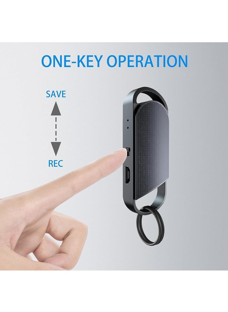 LAESO - 64GB Voice Recorder, Audio Recording Device with Triple Noise Reduction,Digital Voice Activated Recorder with Playback,750 Hours Storage and 30 Hours Battery Time for Class, Meeting, Speech - Image 1