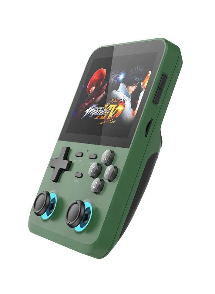 د 007 بلس وحدة ألعاب أركيد محمولة بشاشة HD مقاس 3.5 بوصة مع أكثر من 10000 لعبة - أخضر - Image 2