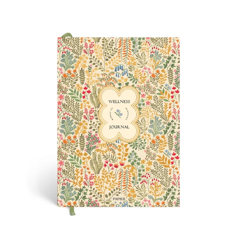 Papier Fairy Flies 12 Week Wellness Journal - Floral Hardback | Log Intentions Sleep & Energy, Morning & Evening | Weekly & Monthly CheckIn | Undated Planner | Reflection, Mindfulness | Self Care Gift - Image 1