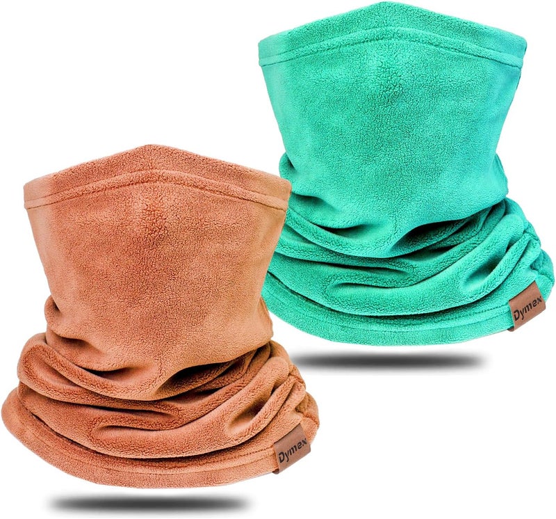 Dymex Neck Warmer Winter Neck Gaiter Face Mask Balaclavas for Women Men, Soft Fleece Face Cover Mask for Skiing Motorcycle-2 Pack - Image 1
