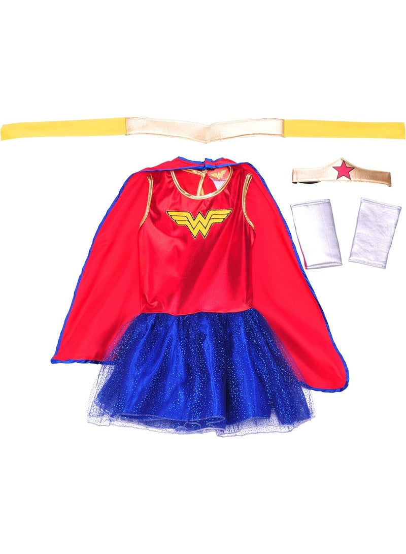 Rubies DC Comics: Wonder Woman Costume Tutu Dress for Kids, Girl's Medium - Image 2