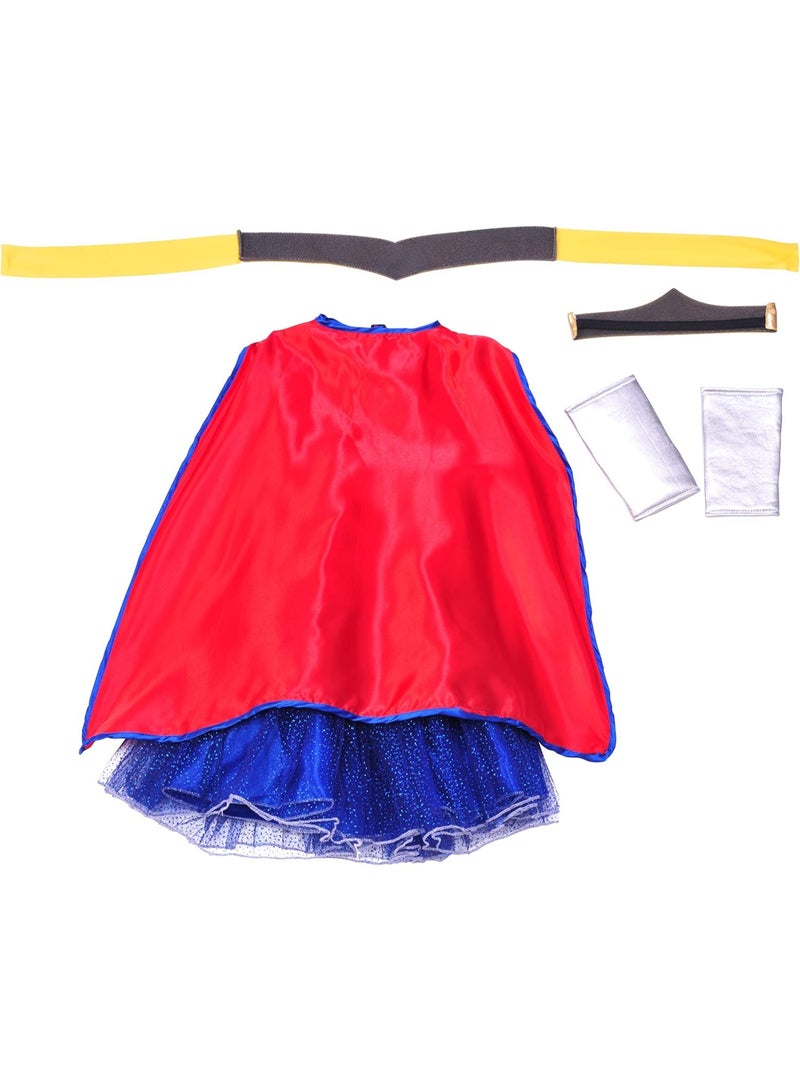 Rubies DC Comics: Wonder Woman Costume Tutu Dress for Kids, Girl's Medium - Image 4