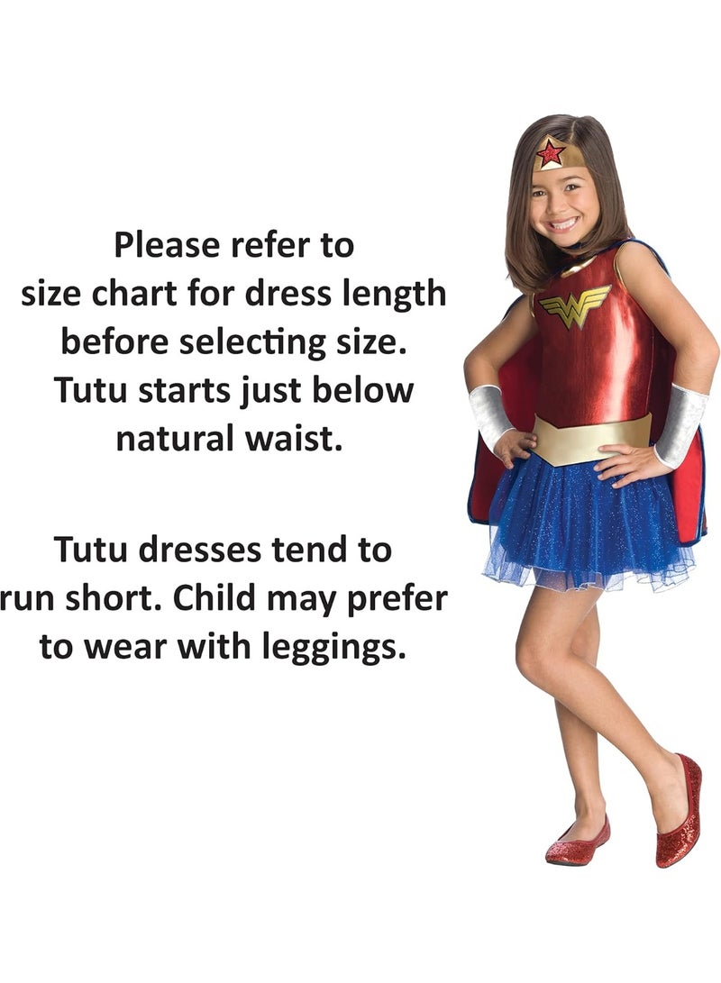 Rubies DC Comics: Wonder Woman Costume Tutu Dress for Kids, Girl's Medium - Image 3