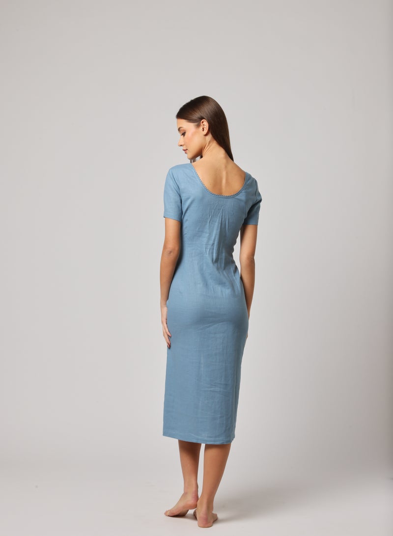 Ashita Fernandes Button Front Midi Dress  - Image 4