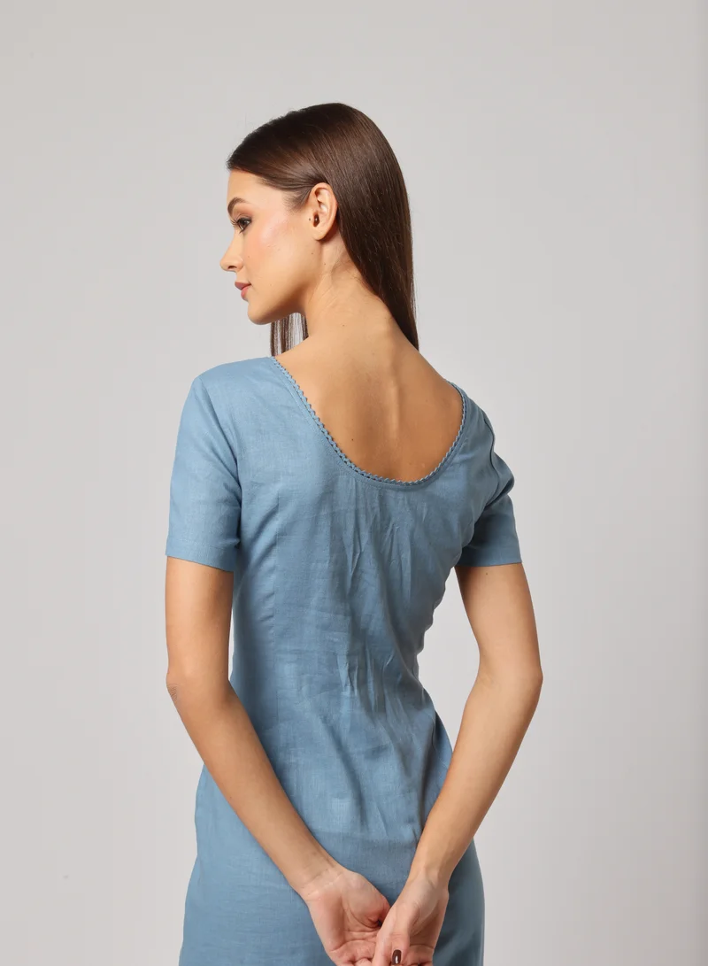 Ashita Fernandes Button Front Midi Dress