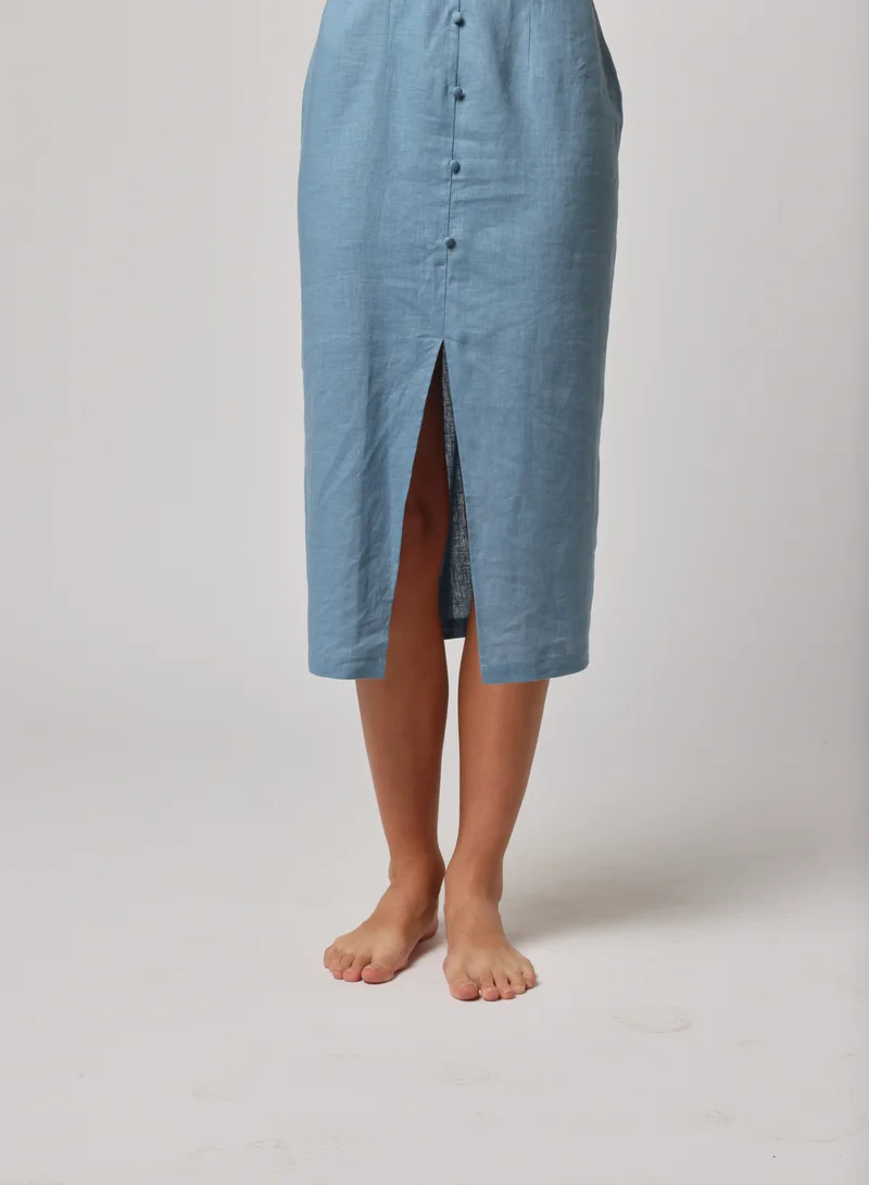 Ashita Fernandes Button Front Midi Dress