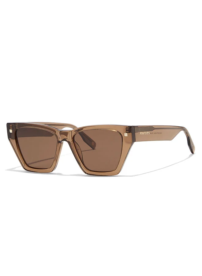 30Sundays 30Sundays RHODES,Women Sunglasses, Cat Eye Sunglasses, UV Protection: UV400 (Brown,Brown)