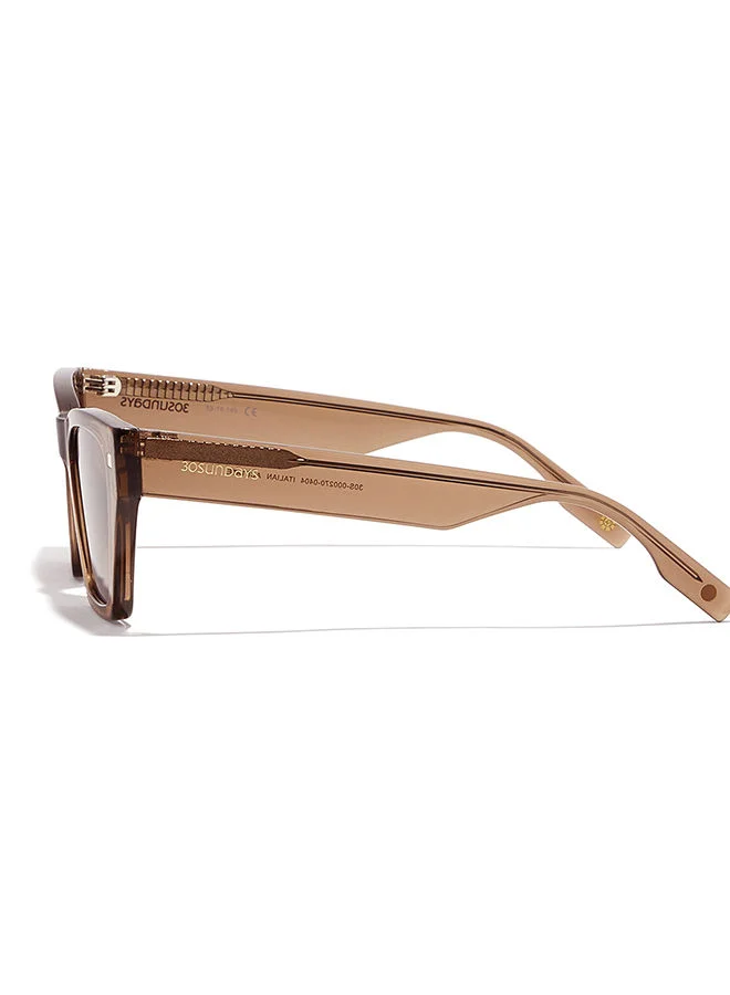 30Sundays 30Sundays RHODES,Women Sunglasses, Cat Eye Sunglasses, UV Protection: UV400 (Brown,Brown)