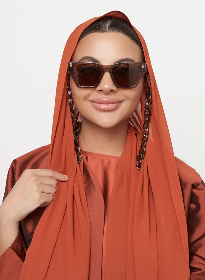 30Sundays 30Sundays RHODES,Women Sunglasses, Cat Eye Sunglasses, UV Protection: UV400 (Brown,Brown)