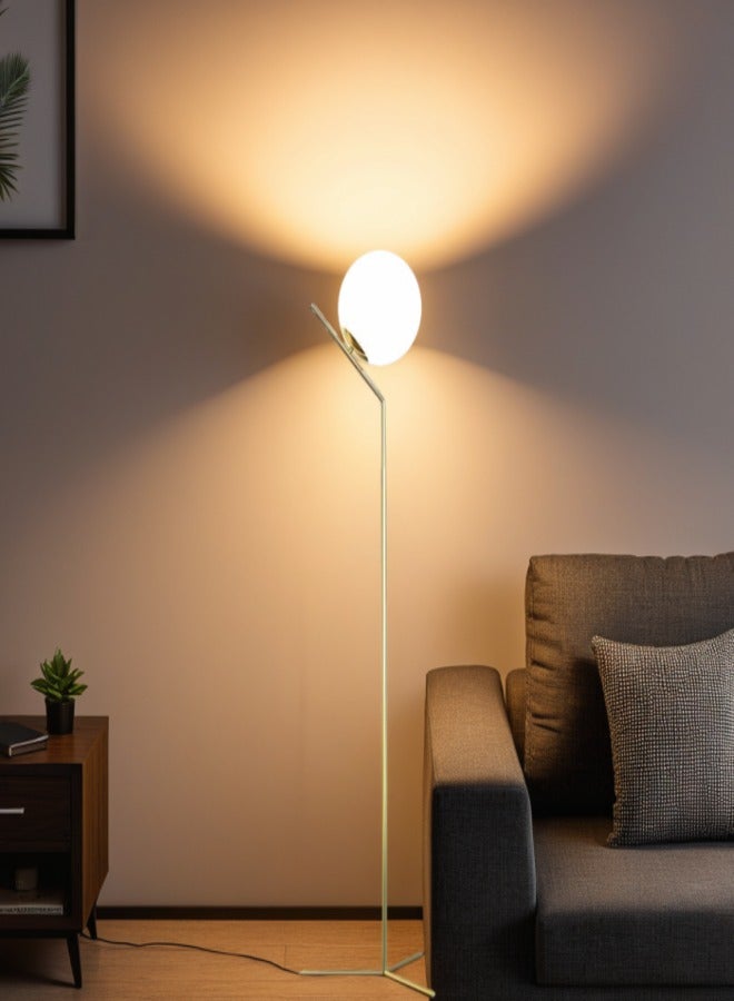 Modern long golden lampshade without bulb, height 160 cm  - Image 1