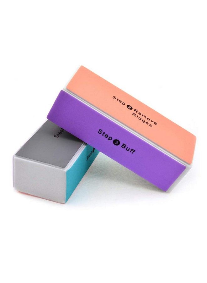 Quupy 4 Way Nail Buffer Block Filesmoothshinenail Polisher Sponge Emery Board Nail Art Care Buffing Buffer Mini Manicure Sanding Blocks Shine Pedicure Tool For Women Lady(Random Color10 Pcs) - Image 5