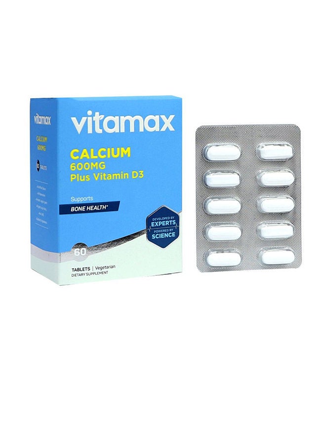 Vitamax Calcium 600MG + Vitamin D3 400IU Tab 60's - Image 3