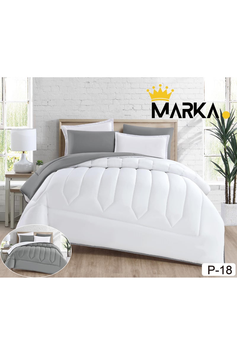 Plain double-sided bedspread, 6 pieces, size 220 x 240 cm