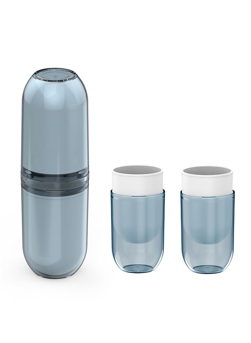 Barakah 4-in-1 Travel Toothbrush Case Kit, Portable Holder and Cup for Family, Business, School and Daily Use - Image 1