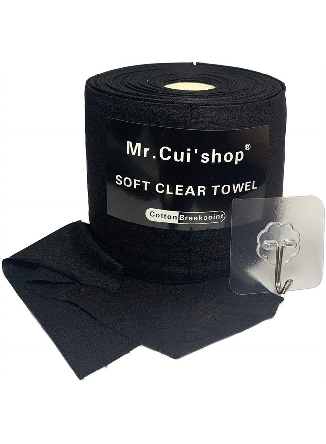 Mr.Cui'shop 100% Natural Bamboo Charcoal Fiber Cloths - Wet or Dry Disposable Clean Face Towel - Makeup Remover - Clean Facial Soft Pads For Sensitive Skin - Water Wipes - Cosmetic Pads - 60Pcs/Roll - Image 1