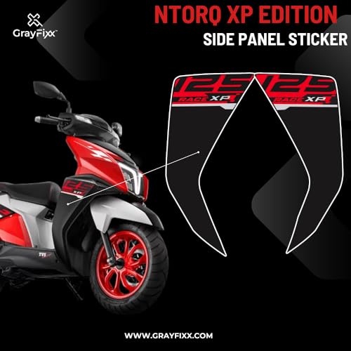 Grayfixx Side Panel Black Sticker for Notq XP | Made in Premium Gloss Vinyl, Water Proof, Precut Sticker, Pack of 1-Self-Adhesive - Image 2