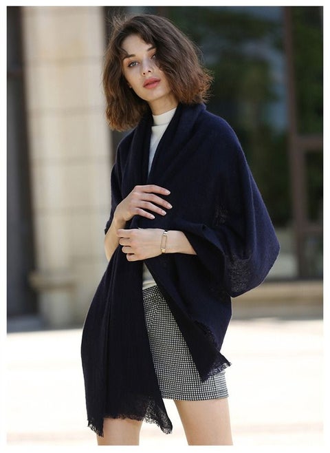 Solid Color Soft And Comfortable Wool Scarf