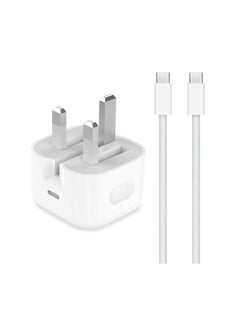 Generic iPhone 15 16 Fast Charger and Cable/2M, 20W Wall Charging Plug with USB C to C Cable Lead, Type C Charger Power Adapter for Apple iPhone 16 Pro/16 Pro Max/15 Plus/15 Pro Max/iPad Pro 13/12.9/5/4/3th/Mini 7/6  - Image 1