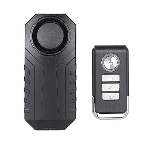 Lancoon Bicycle Alarm, Anti-Theft for Bike Motorcycle Car Vehicles with Remote Control, 113 db Super Loud (Pack of 1) - Image 1