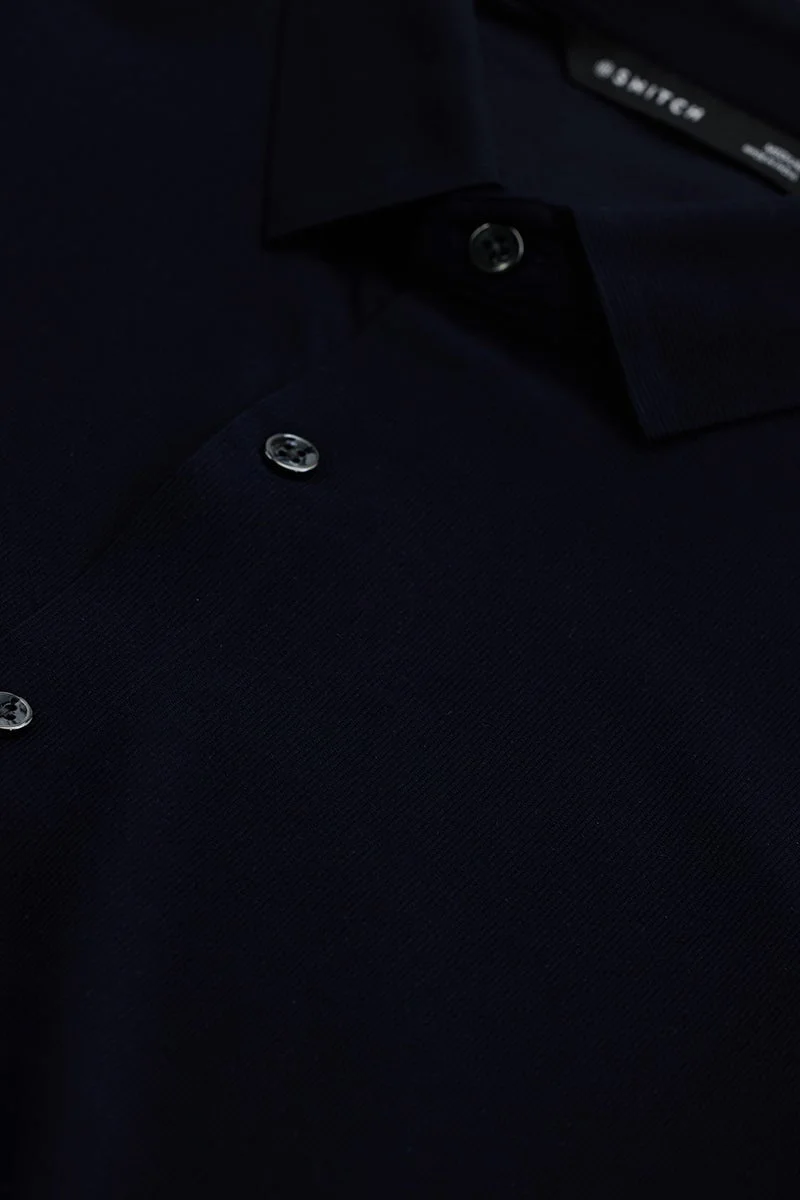SNITCH Navy Stitchless Stretch Shirt