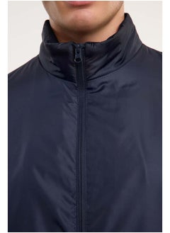 trendyol Navy Blue Regular Fit Seasonal Jacket Windbreaker Coat TMNAW25MO00027  - Image 4