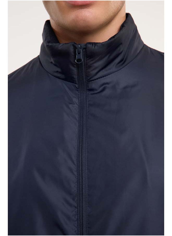 trendyol Navy Blue Regular Fit Seasonal Jacket Windbreaker Coat TMNAW25MO00027  - Image 4