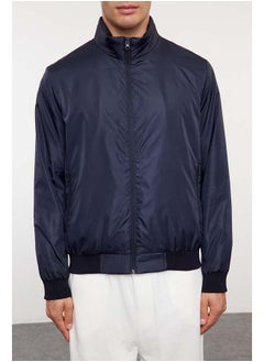 trendyol Navy Blue Regular Fit Seasonal Jacket Windbreaker Coat TMNAW25MO00027  - Image 3