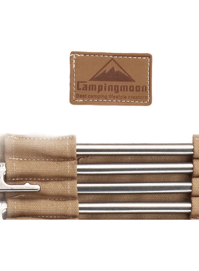 Campingmoon Ground Stake Bag For Tent And Tarp, Thickened Canvas Portable Camping Storage Bag, B-126 Small Ground Stake Bag - Image 2