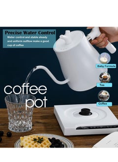 HTH 1L Electric Kettle 304 Stainless Electric Kettles for Boiling Water Pour Over Coffee & Tea 220V 1000W Quick Heating Constant Temperature Coffee Kettle  - Image 4