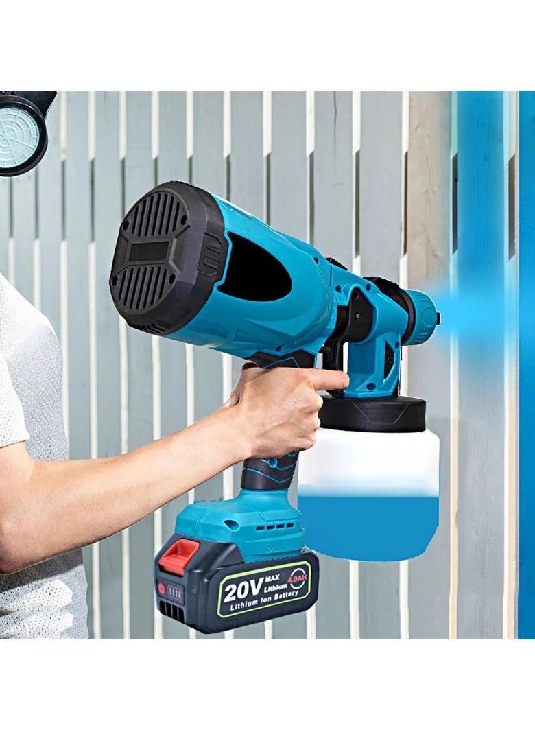 AROAQ Lithium Battery Rechargeable Electric Spray Gun Paint Spray Gun Oil Spray Gun Exterior Wall Small Paint Spray Machine Latex Paint Artifact - Image 2