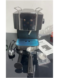 Generic 1050W 20Bar Professional Espresso Maker with Milk Frother Steamer Wand, Espresso Coffee Machine Black Color, Cappuccino & Latte Machine for Home, Retro, 1.8L Removable Water Tank  - Image 3