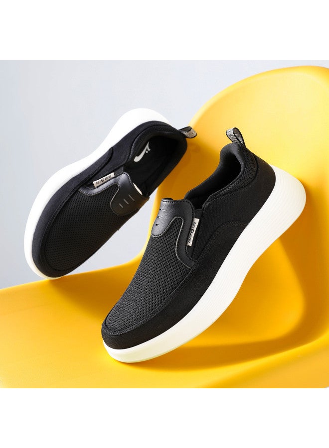 Noble bird New Men's Shoes Sneakers Breathable Lightweight Versatile Casual Shoes Slip-on For Seniors - Image 3