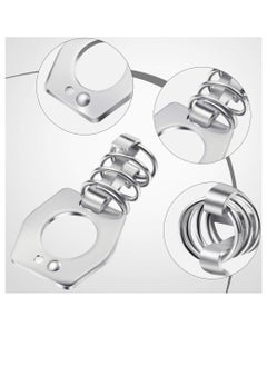 Generic Metal Water Heater Cam Lock Set 4pcs Silver Door Latch Fasteners for RV and Camper  - Image 4