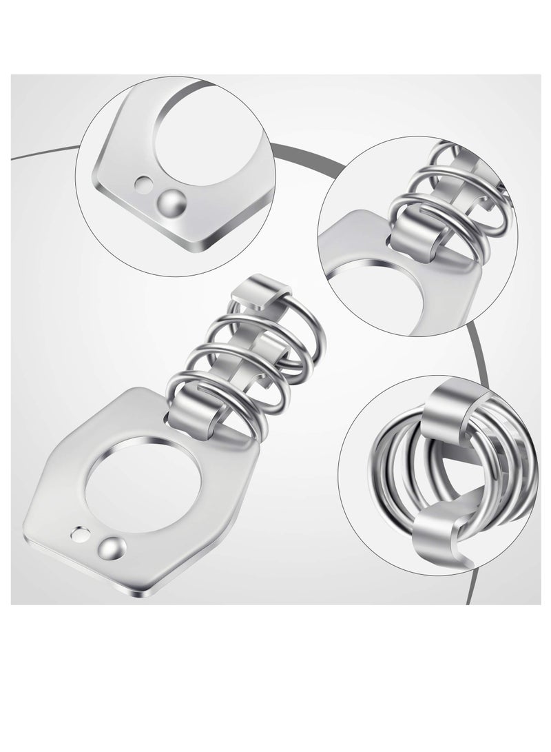 Generic Metal Water Heater Cam Lock Set 4pcs Silver Door Latch Fasteners for RV and Camper  - Image 4