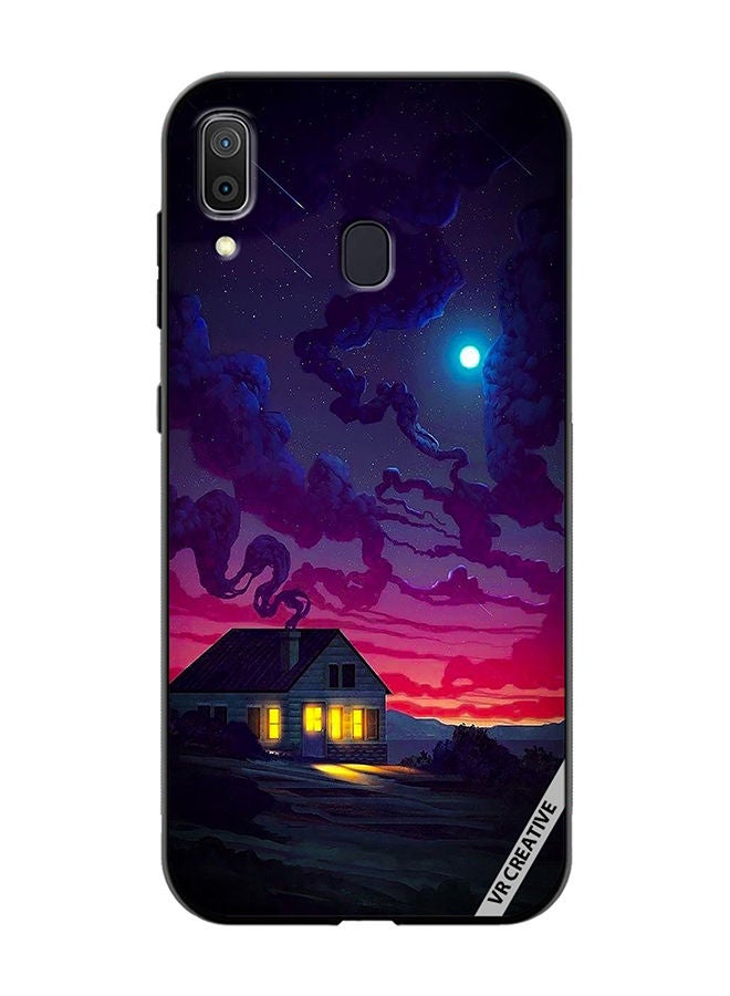 VR CREATIVE Protective Case Cover For Samsung Galaxy A30 House Design Multicolour - Image 1