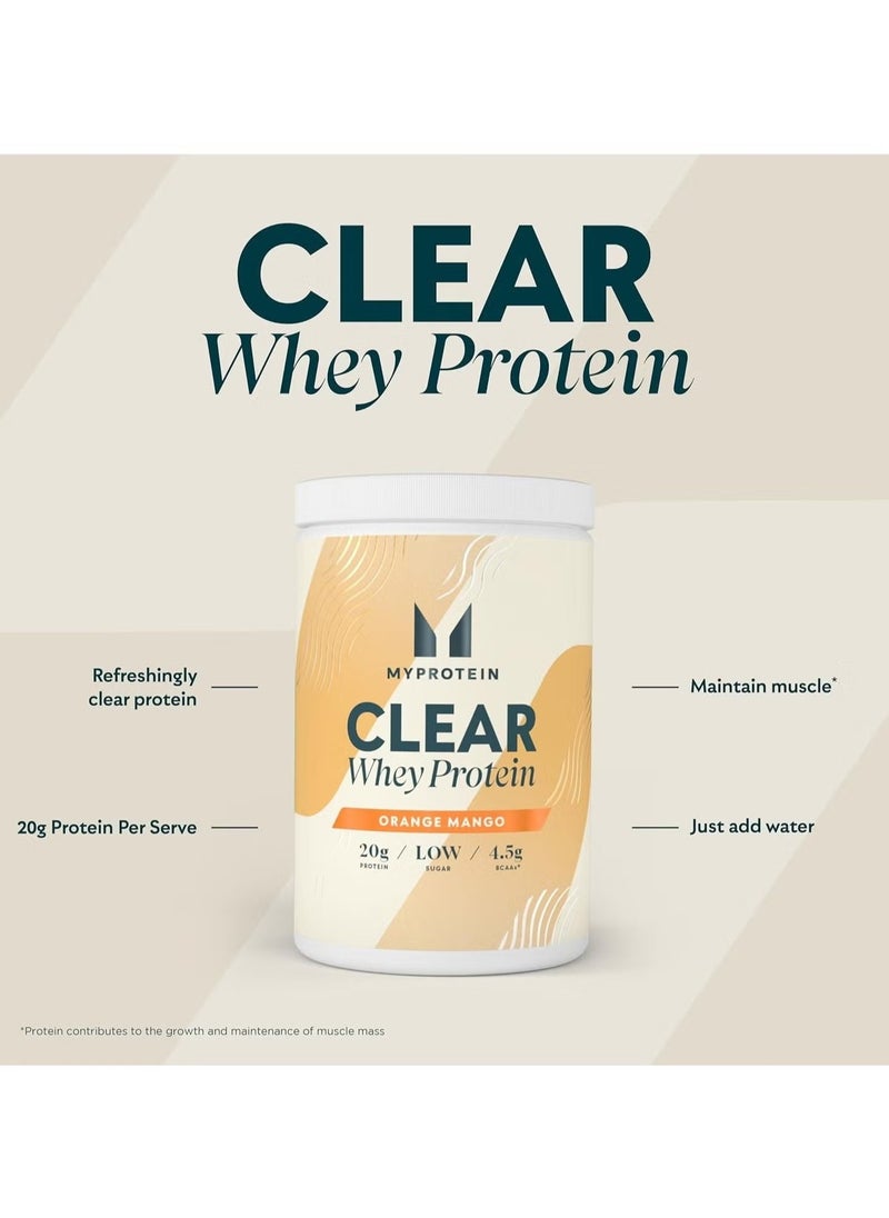 Myprotein Clear Whey Protein Orange Mango 522G 20 Servings  - Image 4
