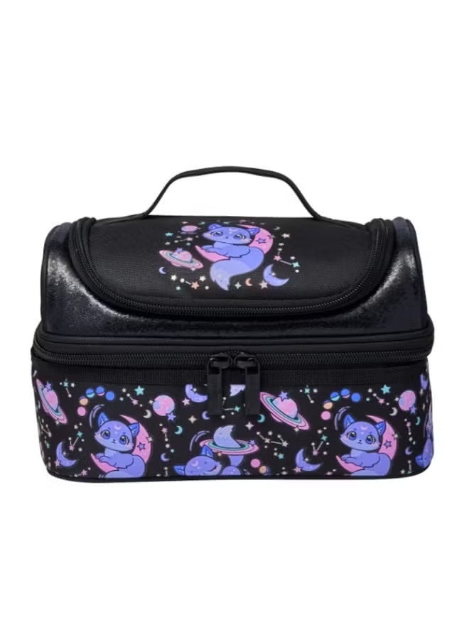 Smiggle Starry Cat Pattern Kids Insulated Lunch Bag, Double Layer Portable Lunch Tote For School Use - Image 1