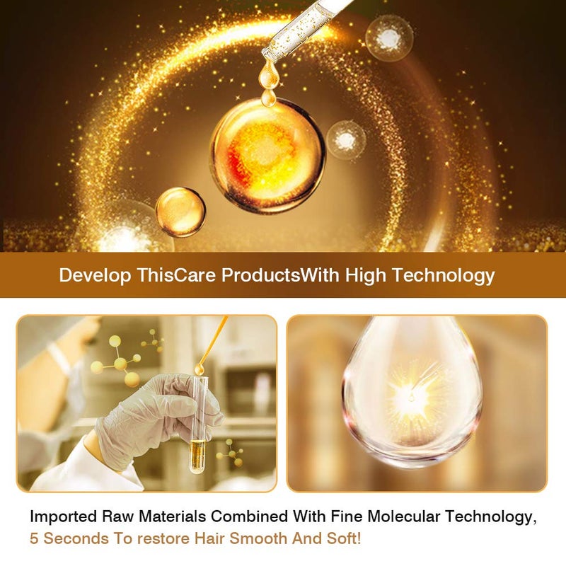 GES Hair Conditioner, Hair Conditioner, 1.2L, Deep Hair Conditioner, Professional Salon Treatment, Repairs Damage Hair Root, Hydrating Hair Mask, 2x120ML - Image 3