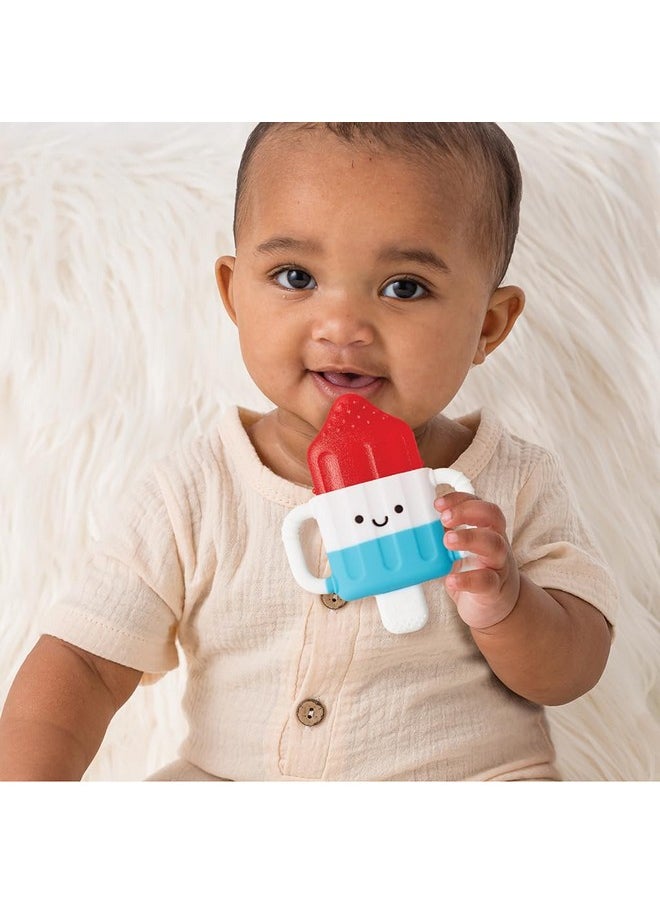 Itzy Ritzy Itzy Ritzy Cold Water-Filled Teether - Itzy Cool Baby Teether with Easy-Grip Silicone Handles & Removable, Textured Chew Toy for Infants & Toddlers (Hero Pop)  - Image 1