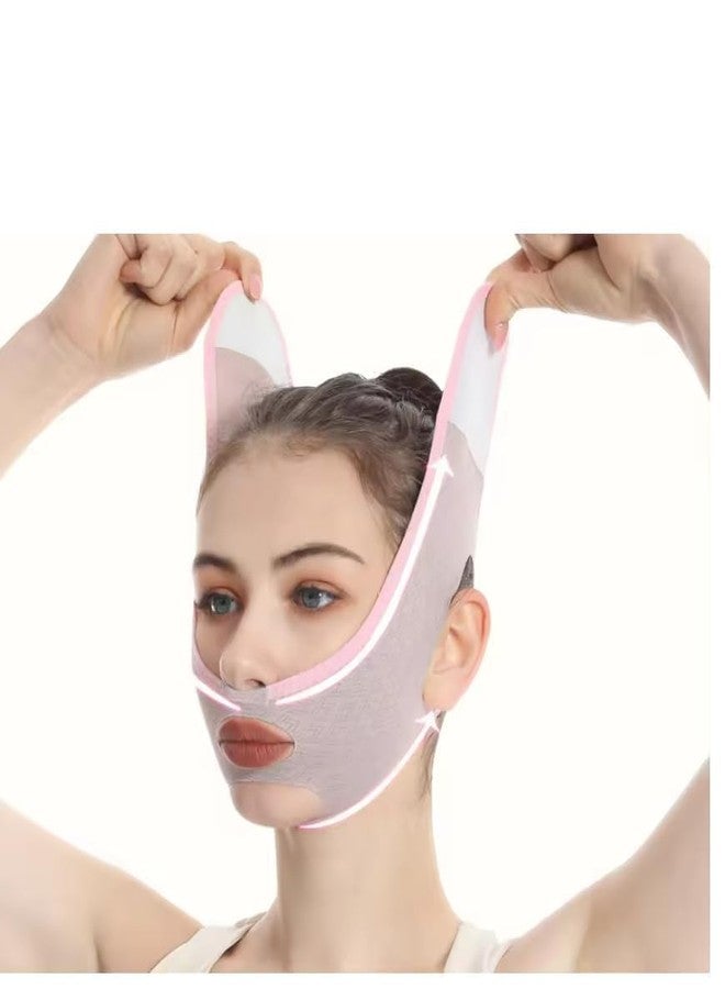 PANDANUS Double Chin Reducer Chin Strap Face Slimming Strap Face Slimmer Shaper for Women, Breathable Comfortable V Line Lifting Mask (8) - Image 2