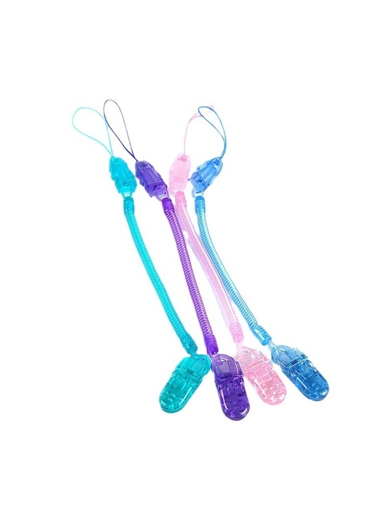 حامل مصاصة مريح للأطفال مكون من 4 قطع مصنوع يدويًا من مادة أنيقة - Image 1