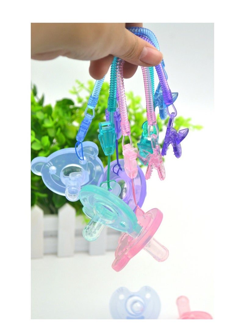 حامل مصاصة مريح للأطفال مكون من 4 قطع مصنوع يدويًا من مادة أنيقة - Image 3