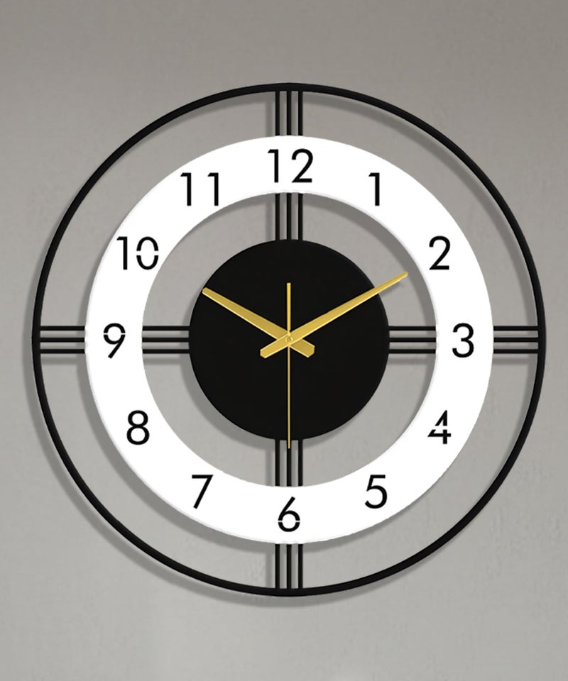 vissera Designer Metal Wall Clock for Living Room | Latest Antique Stylish Fancy Decorative Big Size Wall Watch for Bedroom, Office, Kitchen, Dining, Hall and Décor - Image 1