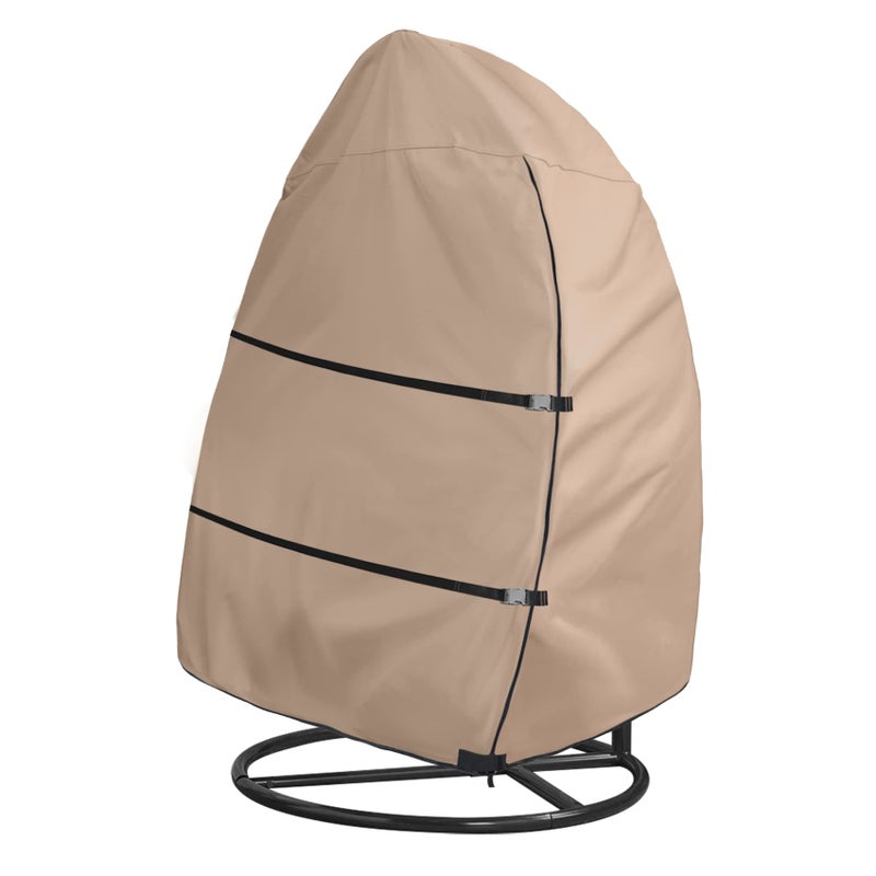 غطاء كرسي البيض المعلق من ULTCOVER مقاوم للماء في الهواء الطلق مقعد مزدوج مع غطاء قاعدة 66W x 43D x 68H بوصة