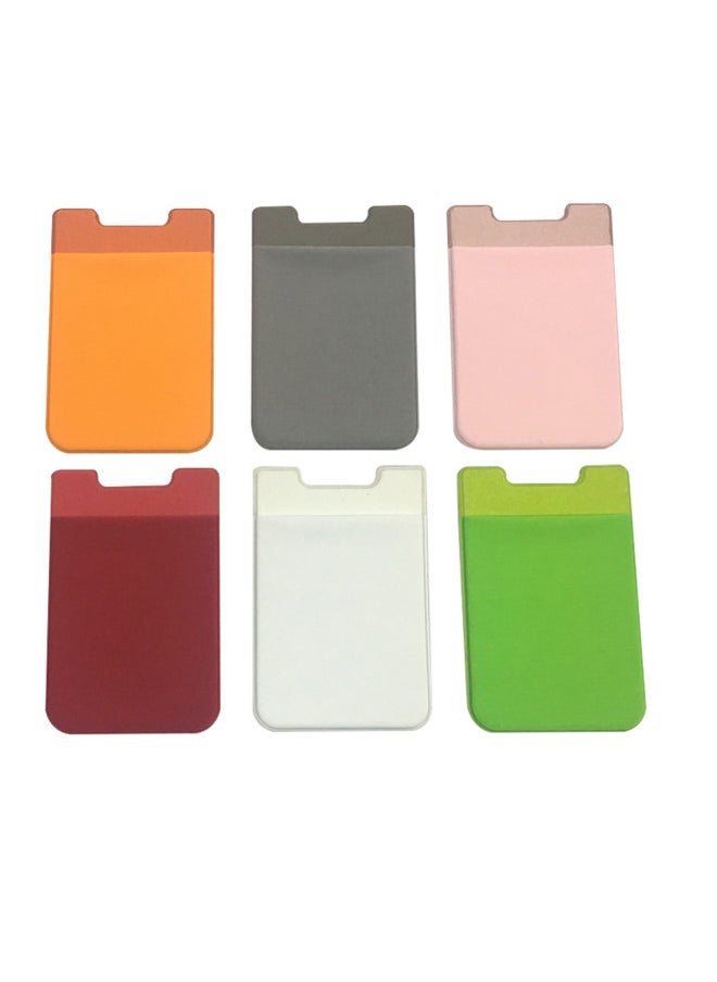 Generic - Manufacturers Lycra Mobile Phone Back Card Case Mobile Wallet Credit Card Case Digital Mobile Phone Periphery-Color:Pink - Image 1