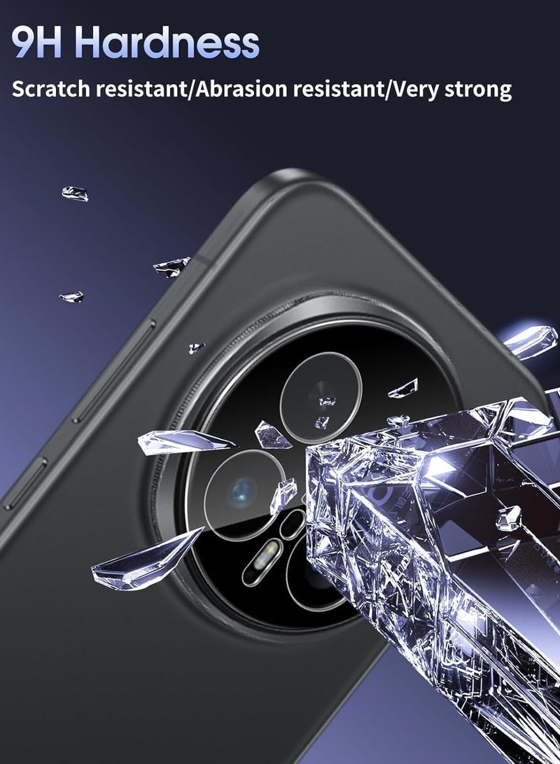 Wtech Honor Magic8 Pro 5G 2025 HD Back Camera Lens Protector Tempered Glass (MLHCCR) - Clear/Black - Image 4