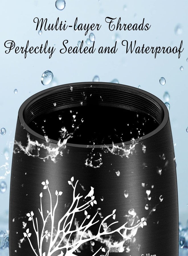 abooxiu 3 Inch Small Aluminum Mini Urn for Ashes - Tree of Life Design - Keepsake for Human Ashes Memorial Holder - Image 4