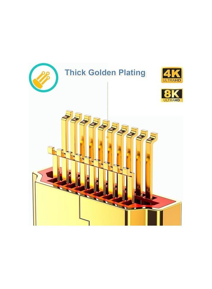 AvvA,HDMI 100m/328.08ft 8K HDMI 2.1 Cable Fiber Optic OM3 Multimode, Ultra HDMI Cable Supports 48Gbps 8K@60Hz 4K@120Hz HDR Dynamic HDCP 2.2 and 2.3 eARC, Compatible with HDTV Monitor, 100 Meters - Image 3