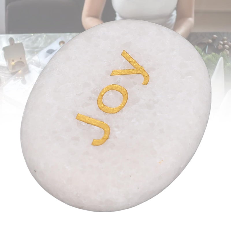 حجر الرخام التشجيعي فرحة الحجم ديكور أنيق هدية للأصدقاء العائلة المعلمين - Image 3